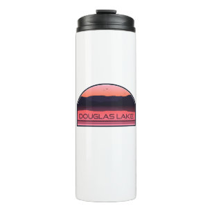 Douglas Lake Tennessee Red Sunrise Thermal Tumbler
