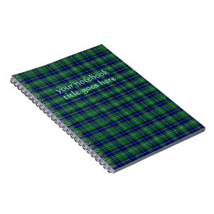 Douglas Official Tartan with custom title Notebook