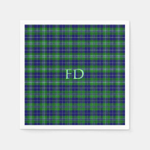 Douglas Official Tartan with monogram / initials Napkin