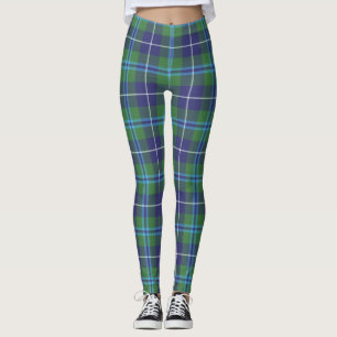 Douglas Plaid Tartan Clan Pattern Leggings