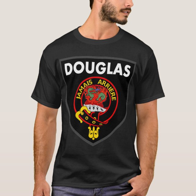 Douglas Salamander crest on black t-shirt (Front)