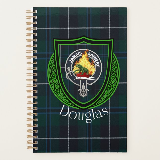 Douglas Scottish Clan Tartan & Crest Planner (Front)