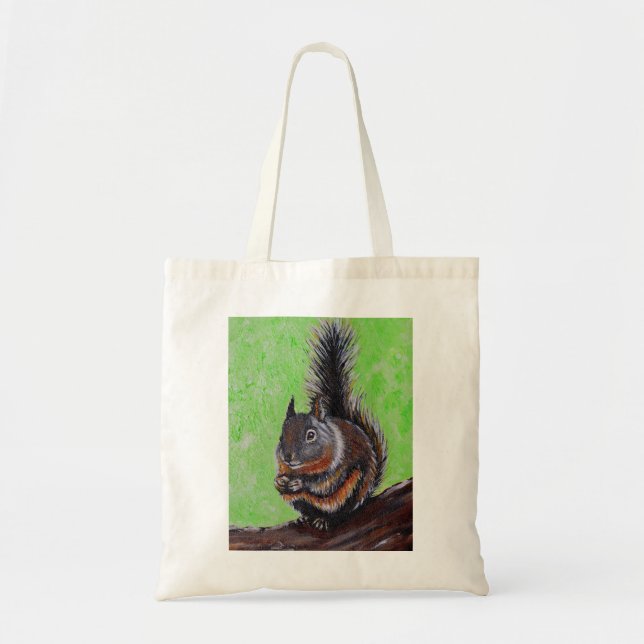 Douglas Squirrel Painting 2 Tote Bag (Front)