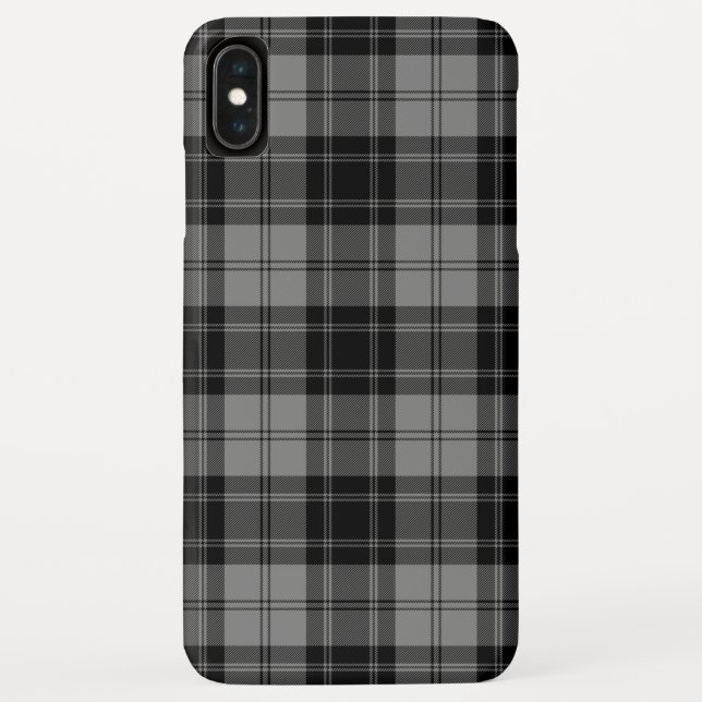 Douglas tartan black grey plaid Case-Mate iPhone case (Back)