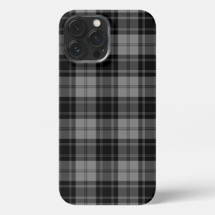 Douglas tartan black grey plaid iPhone 13 pro max case