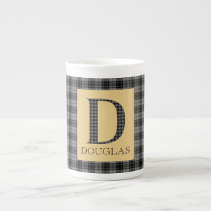 Douglas Tartan Monogram D Bone China Mug