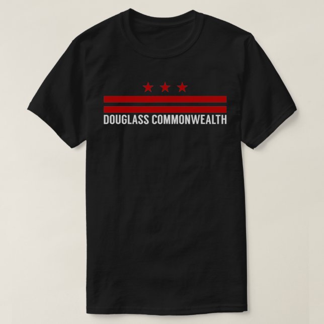 Douglass Commonwealth Washington DC Flag  T-Shirt (Design Front)