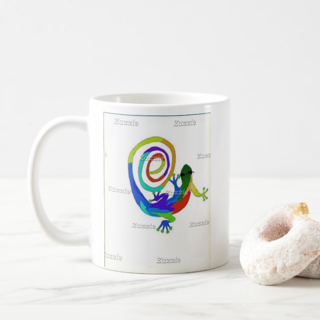 Doug's crazy lizard coffee mug (With Donut)