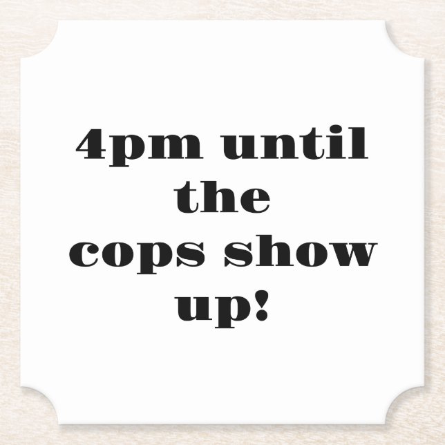 Doug's Winter Party February 15 TikTok 4pm until  Paper Coaster (Front)