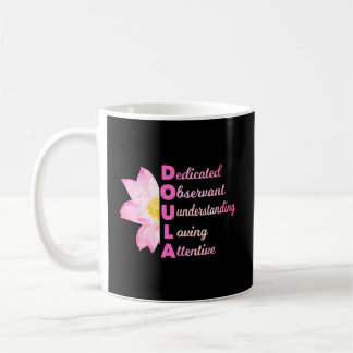 Doula Acronym Loving Midwife Pregnancy Coach Gift Coffee Mug