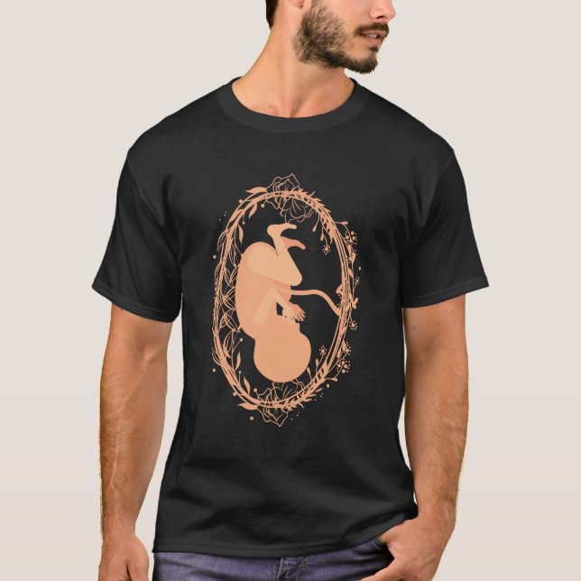 Doula Baby Pregnant Floral Doula Midwife Birth T-Shirt (Front)