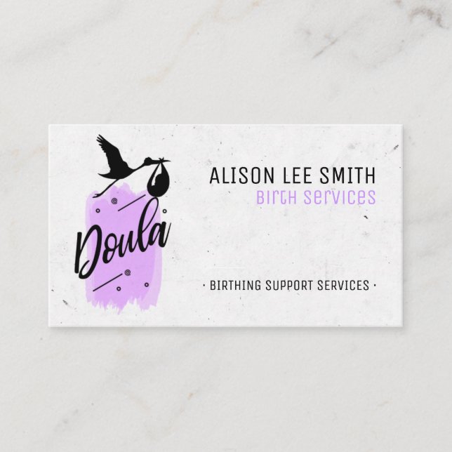 Doula Birth Coach Business Card (Front)