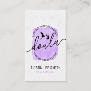 Doula Birth Coach Business Card