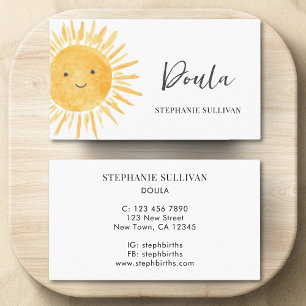 Doula Birth Coach Business Card