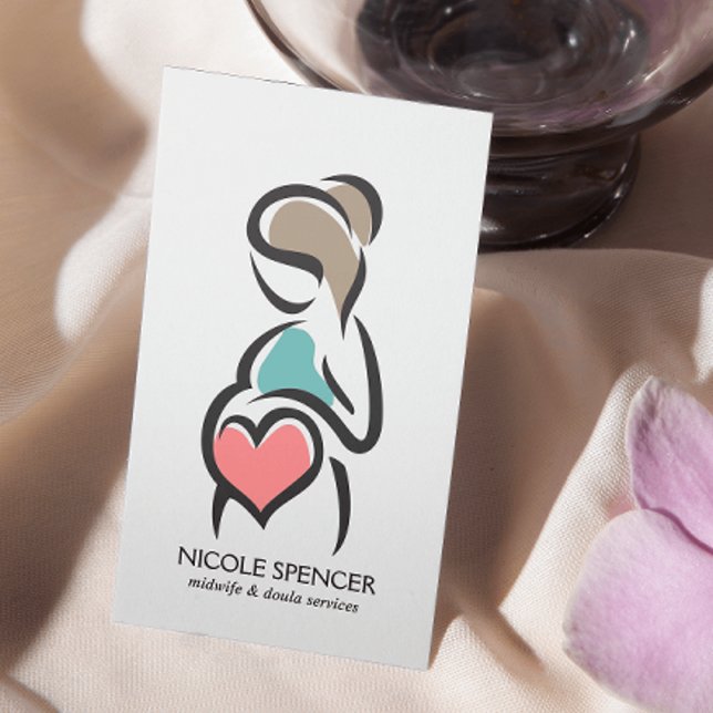 Doula Birth Coach Lactation Consultant Midwife Business Card (Creator Uploaded)