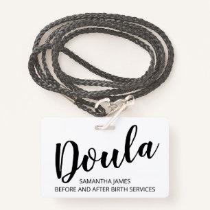 Doula Birth Services Name Badge ID Badge