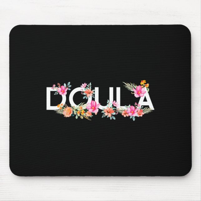 Doula Birth Worker Flower 1 Mouse Pad (Front)
