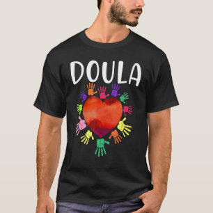 Doula Birth Worker Heart Hands T-Shirt
