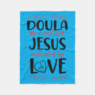 Doula Birth Worker Jesus Faith Christian Doula Fleece Blanket