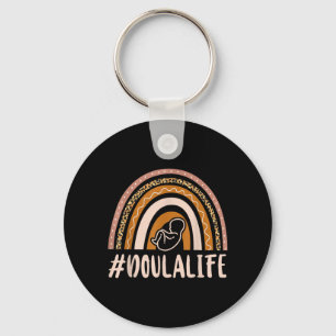 Doula Birth Worker Rainbow Doulalife Key Ring