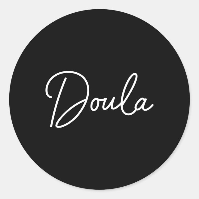 Doula Classic Round Sticker (Front)