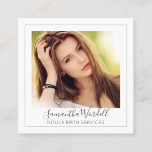 Doula Custom Photo Business Card