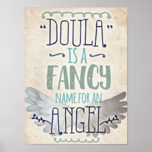 Doula is an angel poster