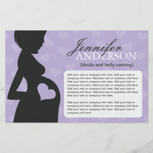 Doula, Midwife, Belly Casting Flyer