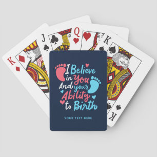 Doula Midwife Inspirational Saying Novelty Playing Cards