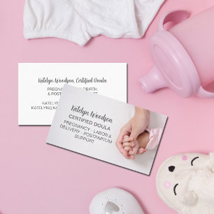 Doula or Midwife Pregnancy Labor & Postpartum Business Card