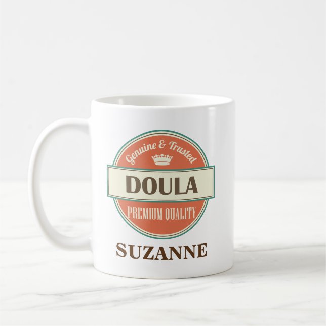 Doula Personalised Office Mug Gift (Left)