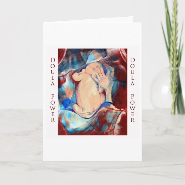 Doula Power Greeting Card (Front)