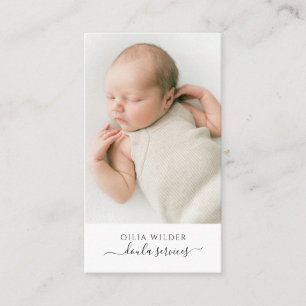Doula Services Baby Photo  Business Card