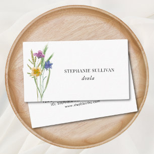 Doula Wildflower Business Card