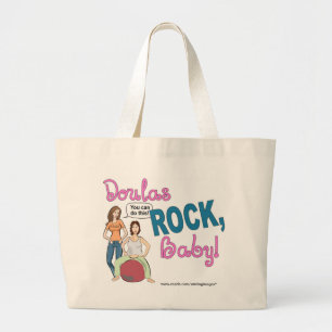 Doulas Rock! Gifts Large Tote Bag