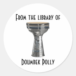 Doumbek Darbuka Drum Custom Bookplate Stickers