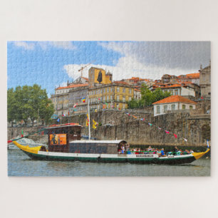 Douro tour boat, Porto, Portugal Jigsaw Puzzle