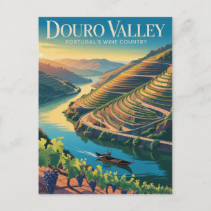 Douro Valley Portugal Postcard