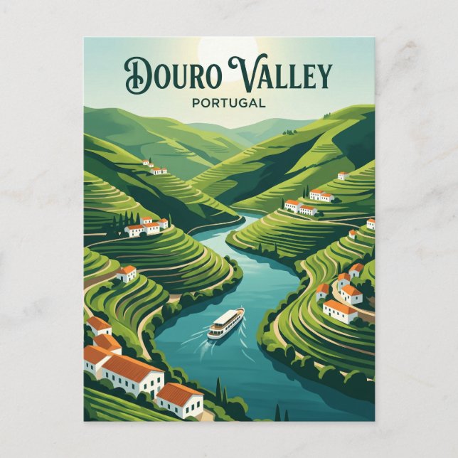 Douro Valley Portugal Postcard (Front)