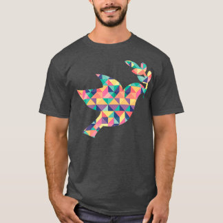 Dove Abstract Colour Summer Pigeon Bird Lover T-Shirt