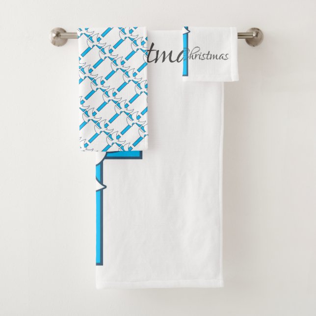 Dove and Cross Bath Towel Set (Insitu)