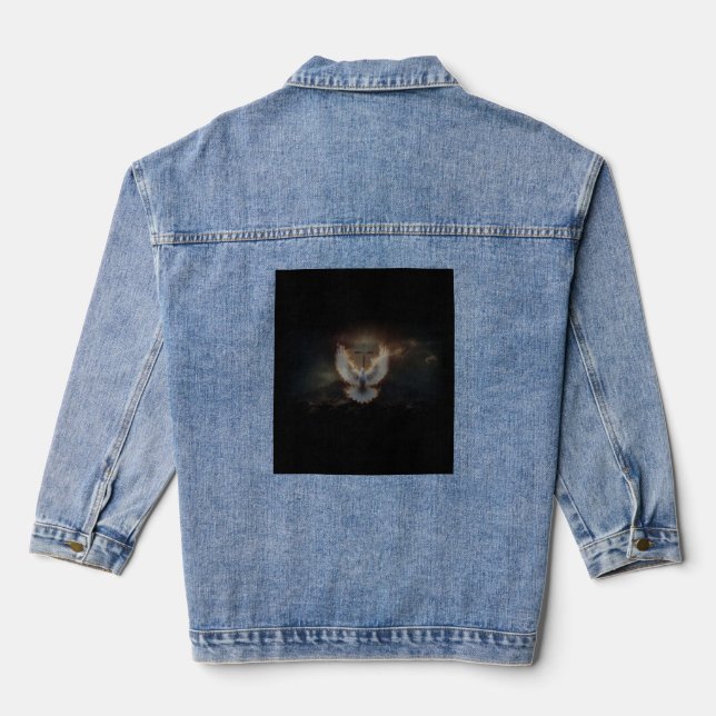 Dove and Cross Denim Jacket (Back)