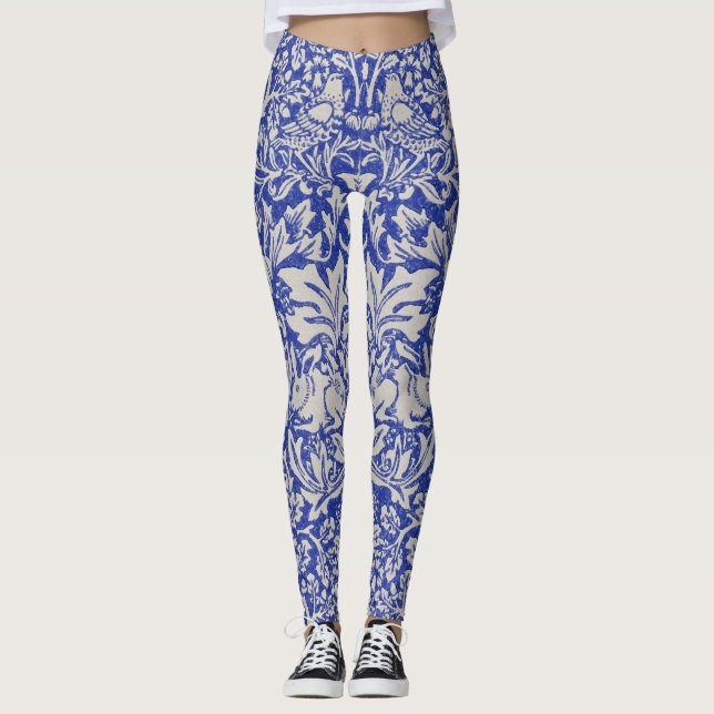 Dove and Rabbit, William Morris Leggings (Front)