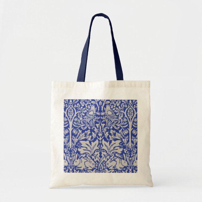 Dove and Rabbit, William Morris Tote Bag (Front)