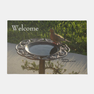 Dove bird Birdbath Spiegeland Welcome Doormat