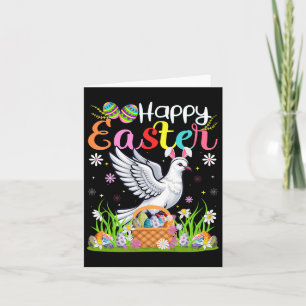 Dove Bird Happy Easter Egg Hunt Bunny Ear Dove Eas Card