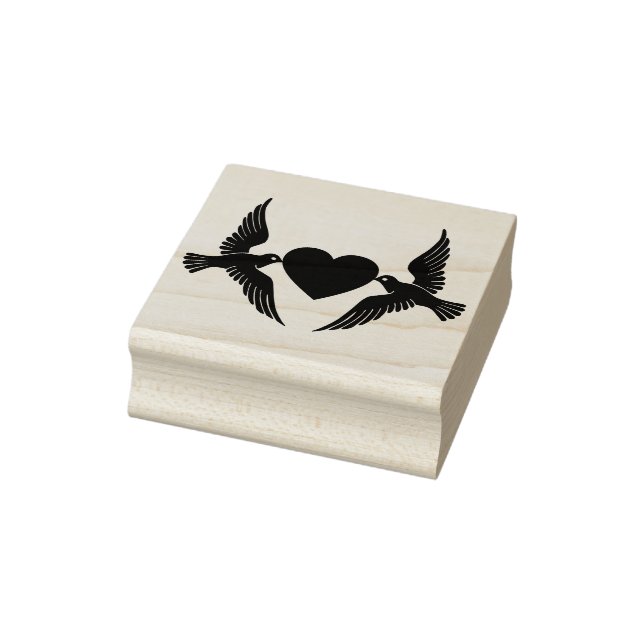 Dove Birds Rubber Stamp  (Stamp)