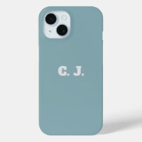 Dove Blue Personalised iPhone Case