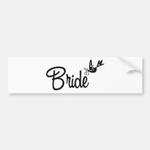 Dove & Bride Bumper Sticker