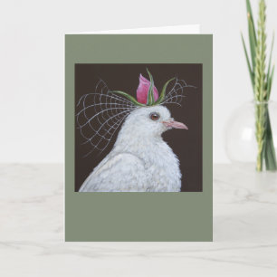 Dove Bride greeting card